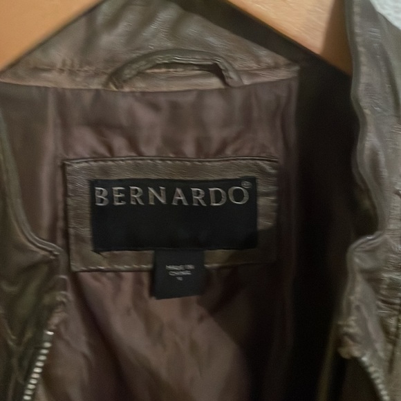 Bernardo faux leather like jacket moto sz s small zippers‎ zip up - Picture 6 of 8